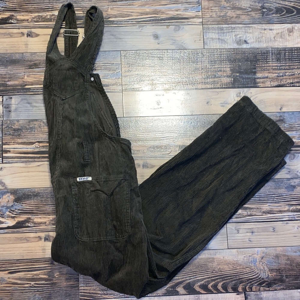 Y2K Revolt Women's Brown corduroy Overalls size medium
